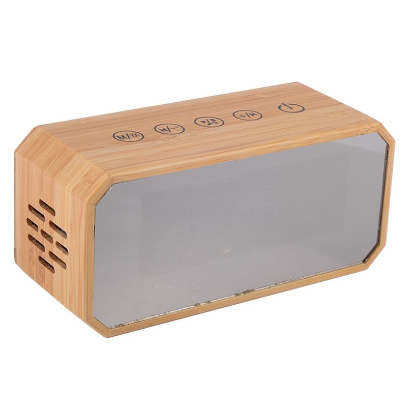 Massief Houten Retro High-Power Wekker Speaker, Draagbare Retro Wekker, Card Radio Speaker