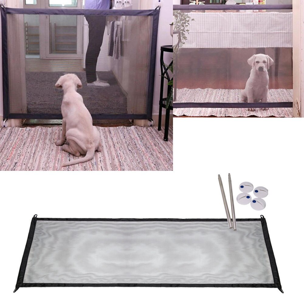 Magic Gate Portable Folding Safety Guard For Pets Dog Cat Stairs ...