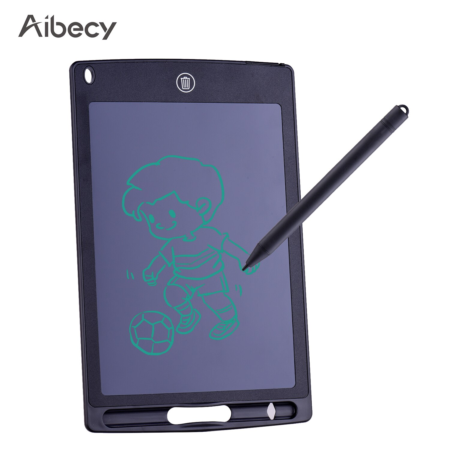 Aibecy Reusable Electronic Digital Drawing Board Graphics Handwriting Single Color Screen 8.5 Inch LCD Writing Tablet Portable