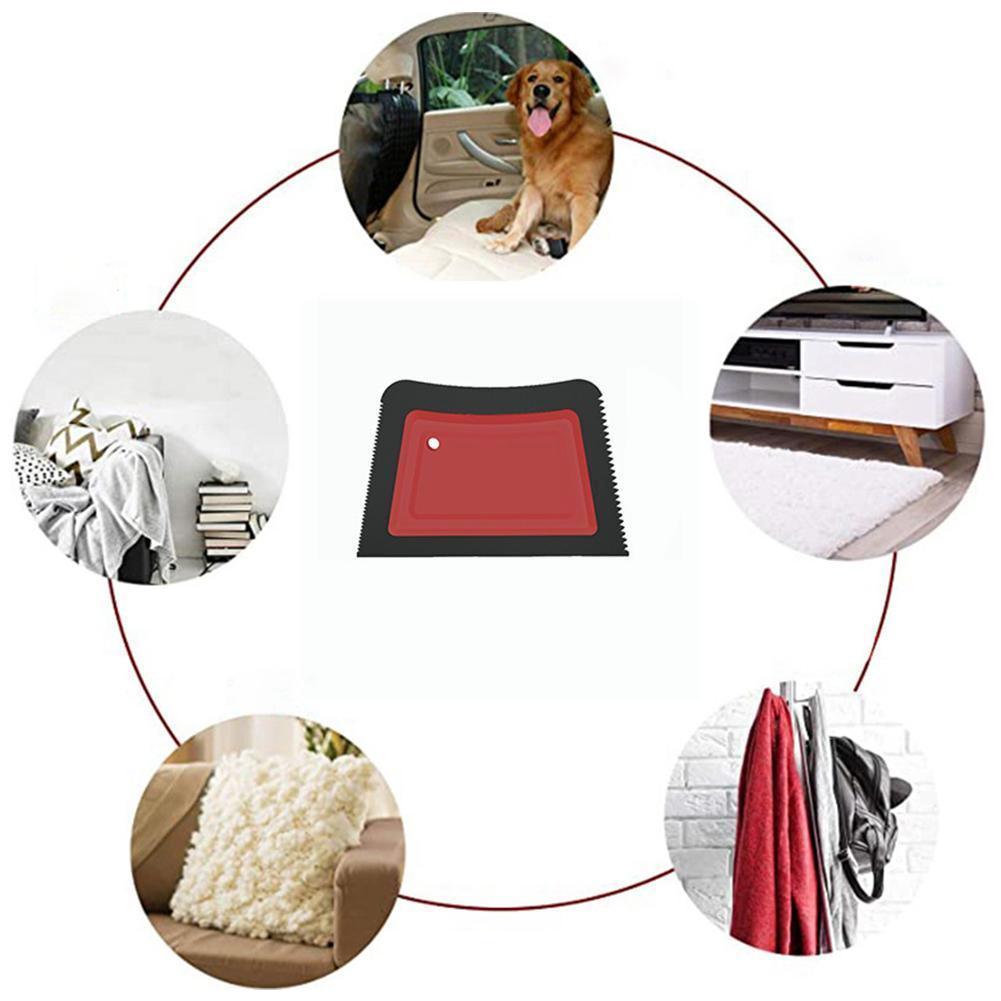 Car Sofa Detail Scraper Mini Carpet Car Fur Remover Cushion Supply Brush Cleaner Car Scraper Detail Portable Tool Car Auto H4F3