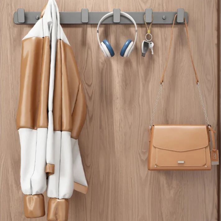 Coat Hook Wall Rack Hanger - Black Coat Rack with Hooks Wall Hooks for Hanging Hat Key Bag Towel Wall Mount Coat Rack