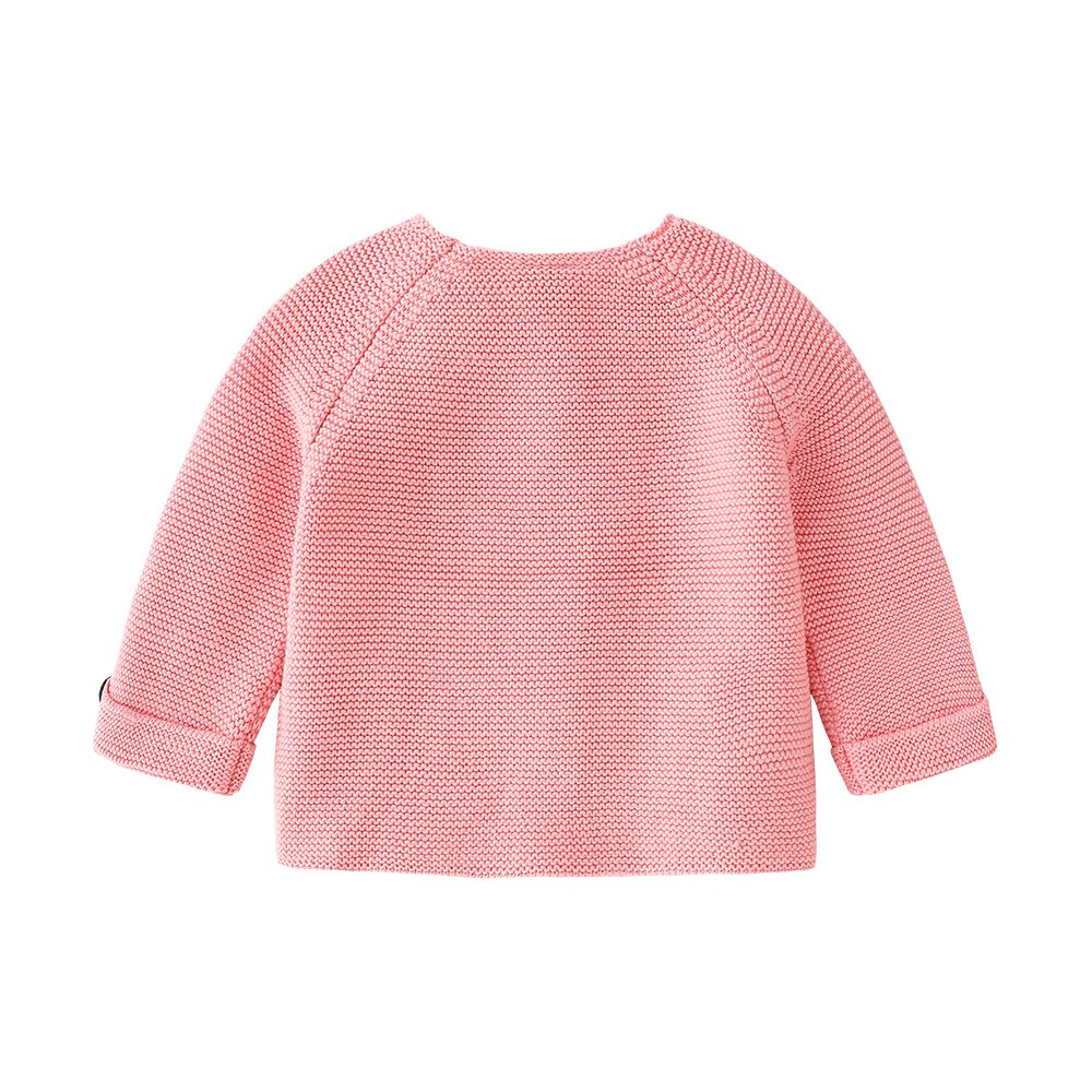 Strickjacke für babys und kleinkinder, strickjacke für neugeborene, frühlingsjacke aus einfarbiger baumwolle, herbstjacke mit knöpfen