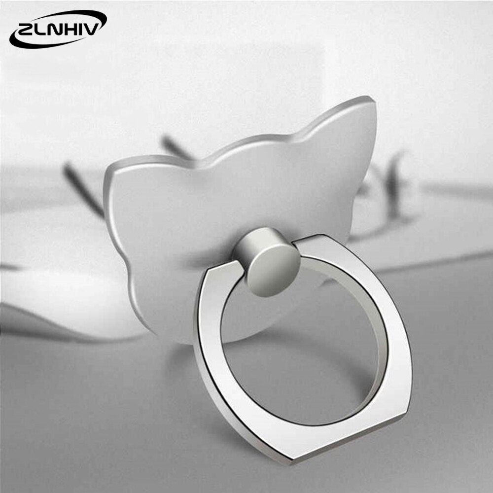 ZLNHIV handy halter ständer zubehör ring halterung für iphone grip unterstützung zelle handy finger halter runde unterstützung schreibtisch: C-Silver