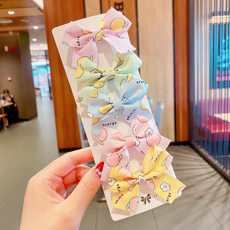 5/10 Pcs/Set Leuke Baby Haar Clips Bloem Rooster Bows Kids Meisjes Haarspelden Dot Kinderen Hoofddeksels Haarspeldjes Baby Haar accessoires: L08