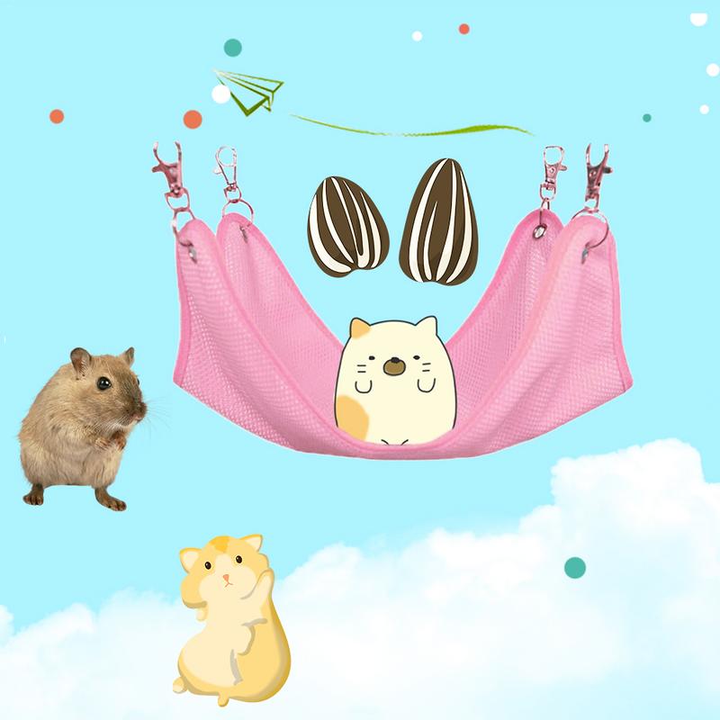 1/Pc Pet Hangmat Voor Hamster Muizen Rat Knaagdieren Opknoping Bed Kooi Kleine Huisdier Swing Nest Speelgoed Geventileerde Koele lente En Zomer