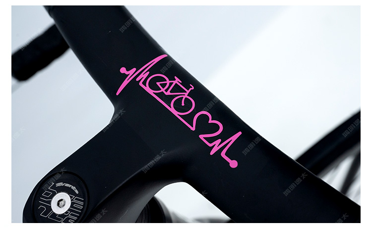 Pegatinas de bicicleta con latido del corazón para cuadro de bicicleta, tubo superior, pegatinas decorativas reflectantes impermeables para marcos de bicicletas de carretera