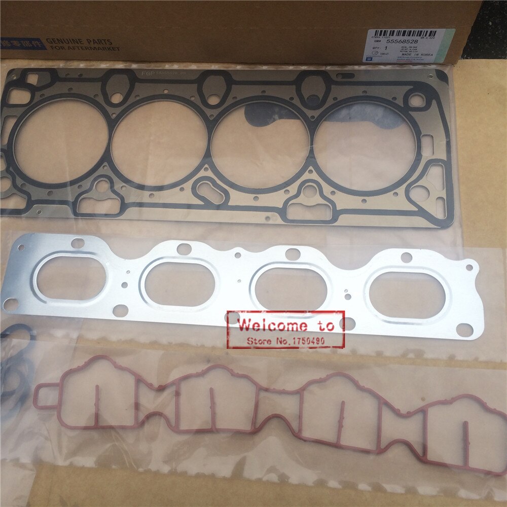 Juego de juntas de motor para enfriador de aceite, junta de culata para Chevrolet CRUZE 1,6, DAEWOO 55568528