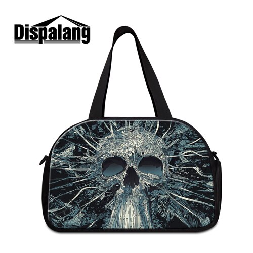 Cool workout duffeltasker til mænd kranium mellemstore skulderbagagetasker til kvinder drenge sporty taske bedste duffle bag til teenager: Klar