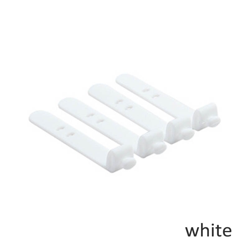 Enrollador de bobina de silicona portátil, organizador de cables, Correa multifunción, correa de tirantes para oficina, cinta de almacenamiento para auriculares, 4 Uds.: Blanco