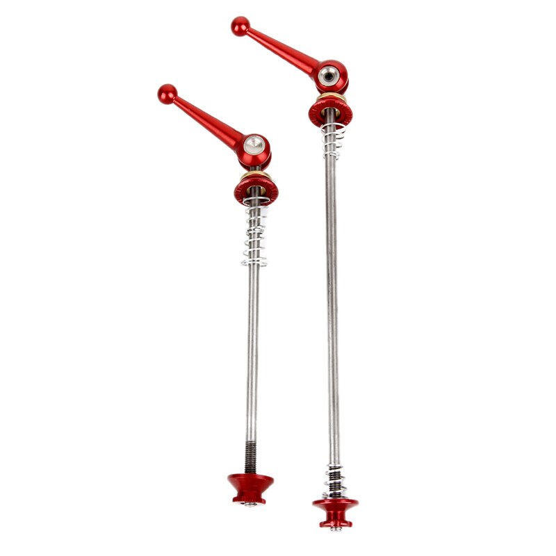 Bicicletta Aste E Sganci Rapidi 1 coppia Ultraleggero in Titanio Della Bicicletta del Rilascio Rapido centro Aste E Sganci Rapidi per MTB Della Bici Della Strada: rosso