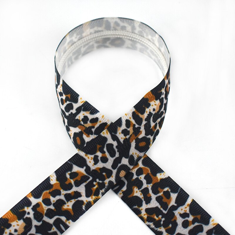 2/4M 5# Printed Invisible Nylon Zippers Handbag Travel Bag Plastic Sewing Zipper Zips Repair DIY Luggage Garment Accessories: 08 / 4Meters