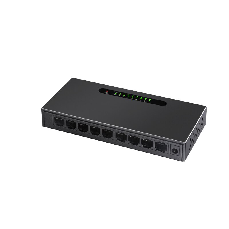 9 poorts POE switch 10/100Mbps Fast Ethernet Switch voor IP POE CCTV Camera