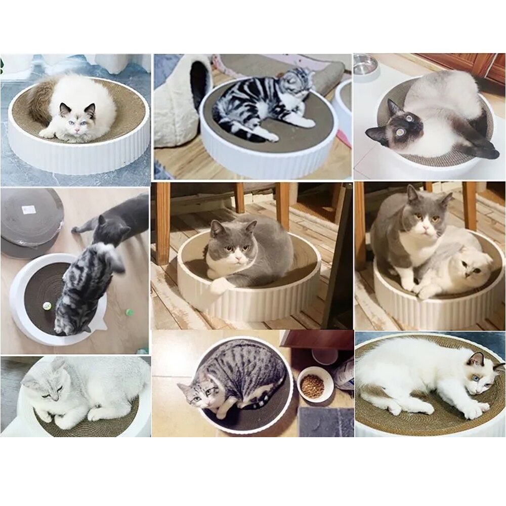 Popular bowl-shaped cat litter scratch-resistant scratch-resistant wear-resistant cat scratching pot corrugated paper round cat