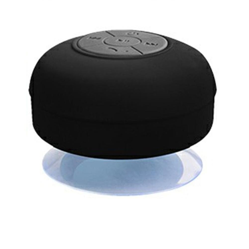 Mini Altavoz Bluetooth portátil impermeable inalámbrico manos libres altavoces, para ducha, baño, piscina, coche, Playa y Outdo: Black