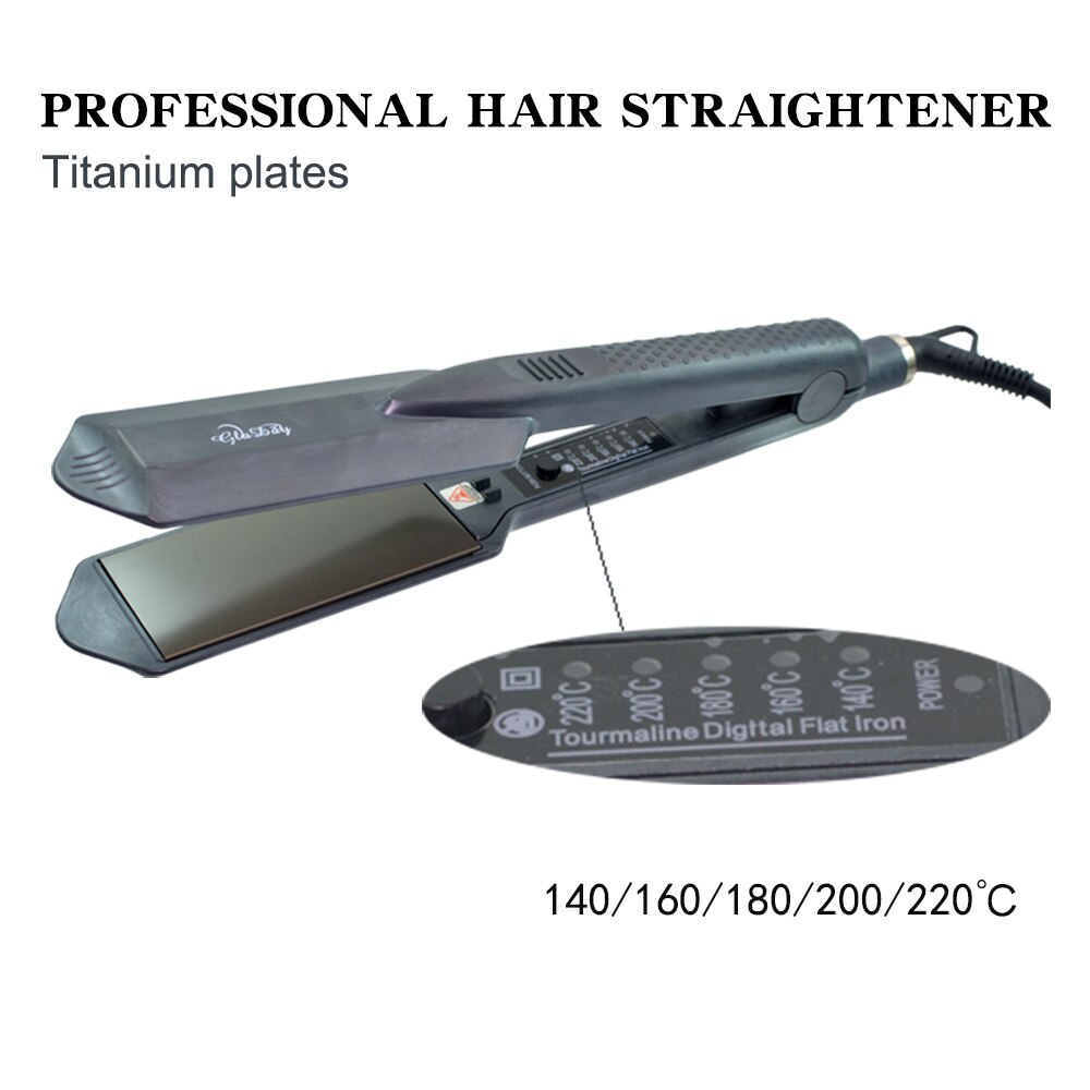 Fer à lisser nano-titane, fer plat, outils de coiffure pour salon, lisseur avec prise eu 100-240v