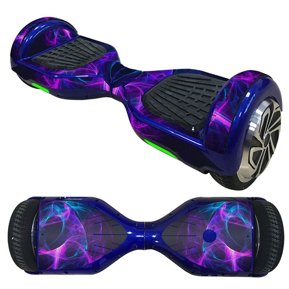 6.5 inch zelfbalancerende elektrische scooters wielbord beschermende pvc hoes huid sticker klassieke hoverboard auto decoratie: Diepblauw