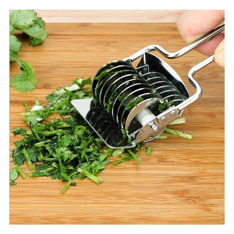 1Pcs Roestvrijstalen Mes Gesneden Uien Voor Versnipperen Mes Gehakte Groene Ui En Plantaardige Rasp Keuken Accessoires Gereedschap