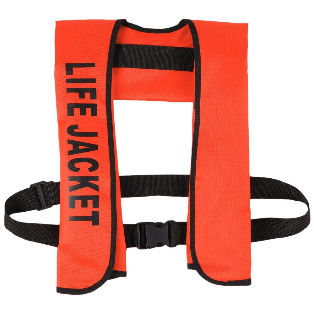 Kajak oppustelig redningsvest voksen redningsvest vandsport svømning fiskeri overlevelsesjakke mandjakke polyester redningsvest: Orange