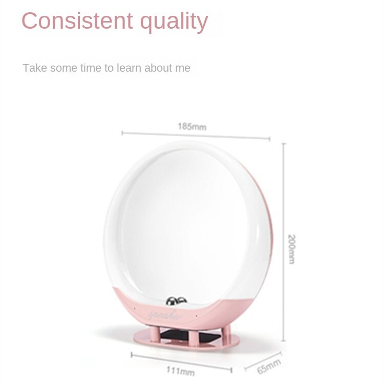 Speaker Ambience Light Remote Control Audio Led Fill Light Cosmetic Mirror Bluetooth Speaker
