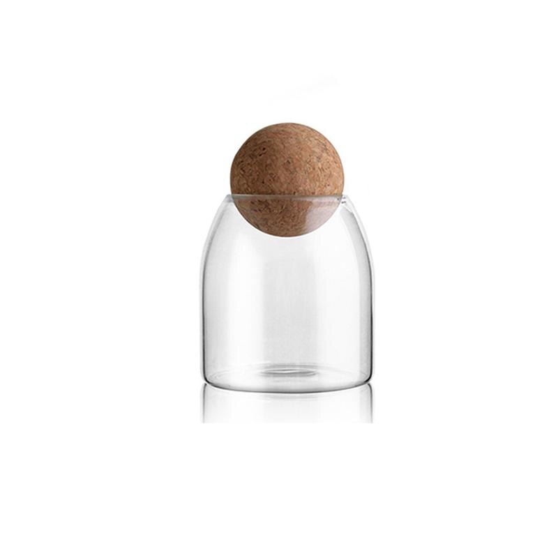 1pc glasburkar förseglade burkar med lock köksförrådsflaskor kryddburkar godis telåda köksförvaringsburk 500/800/1200ml