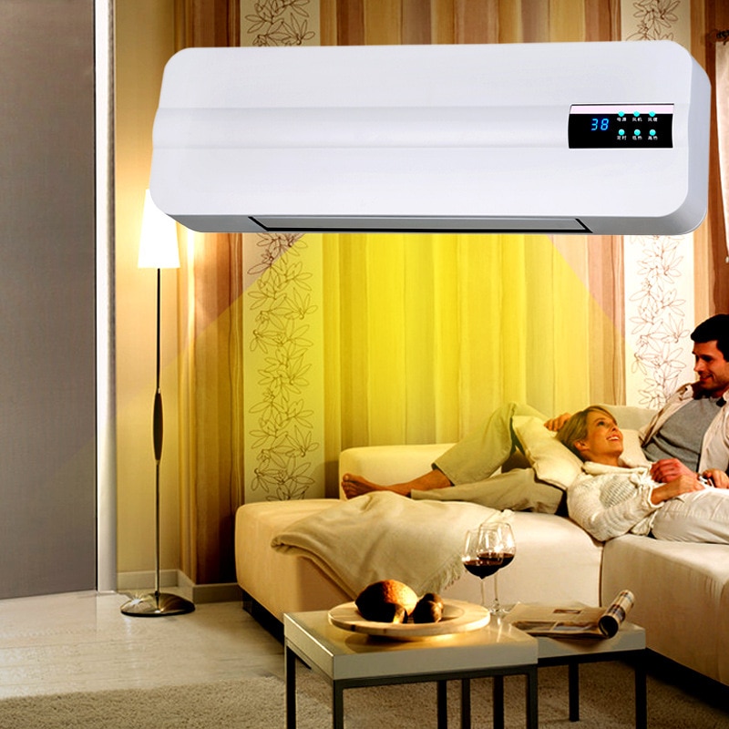 Wall-mounted Electric Air Heater Fan Wall Hanging Warm Cool Wind Blower Warmer Room Ceramic Thermal Heating Stove Radiator
