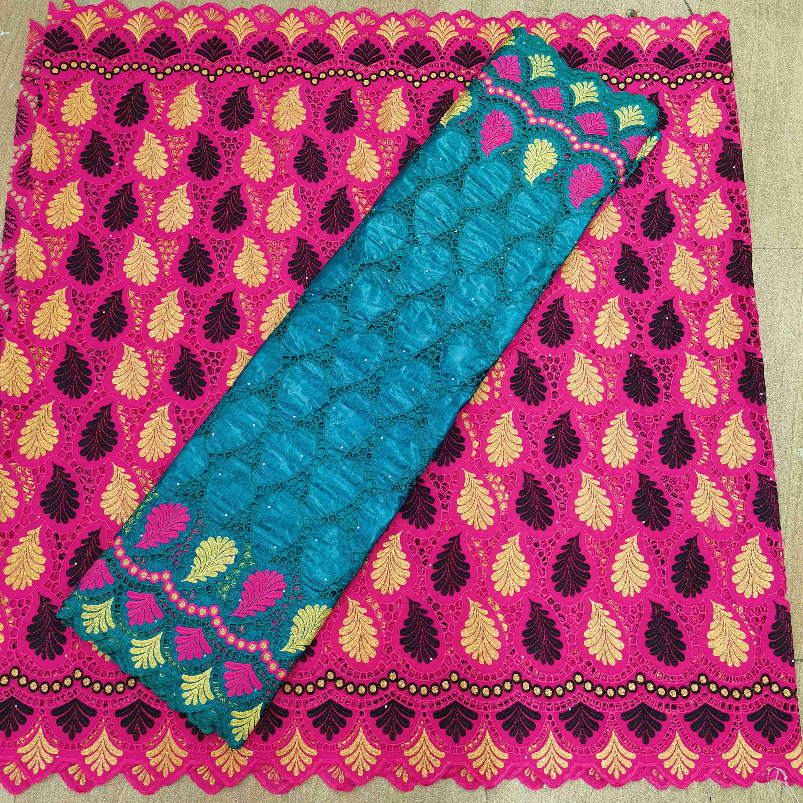 2.5yards african bazin riche fabric cotton dry bas... – Grandado