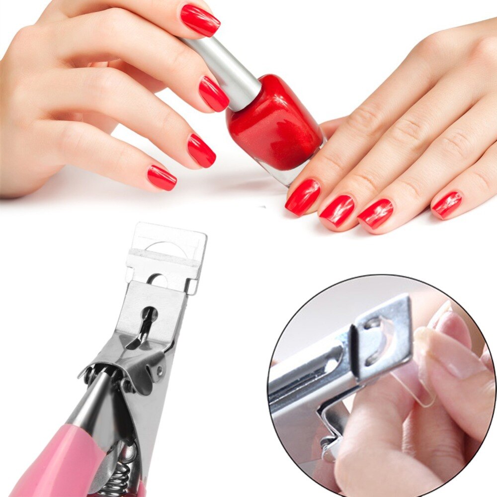 False Nail Clipper Manicure Clamp Clippers Special Type U Word Cut False Manicure Tools Cutter Stainless Steel Nail Art Trimmer