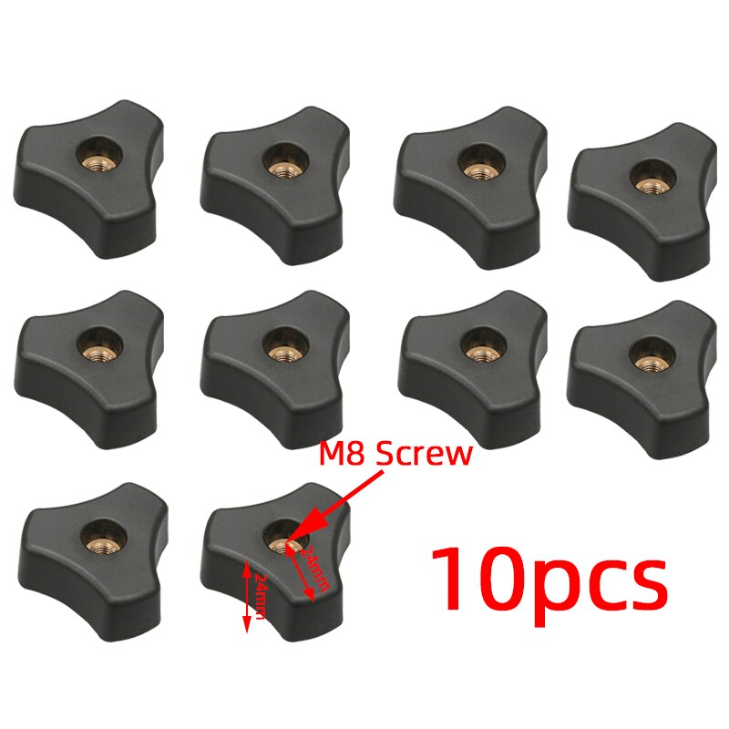 Type 19 T Track Aluminium Woodworking T-slot Slide Track Miter Aluminium Alloy T-Track for Woodworking Saw/Router Table: 10 PC T8 Handle