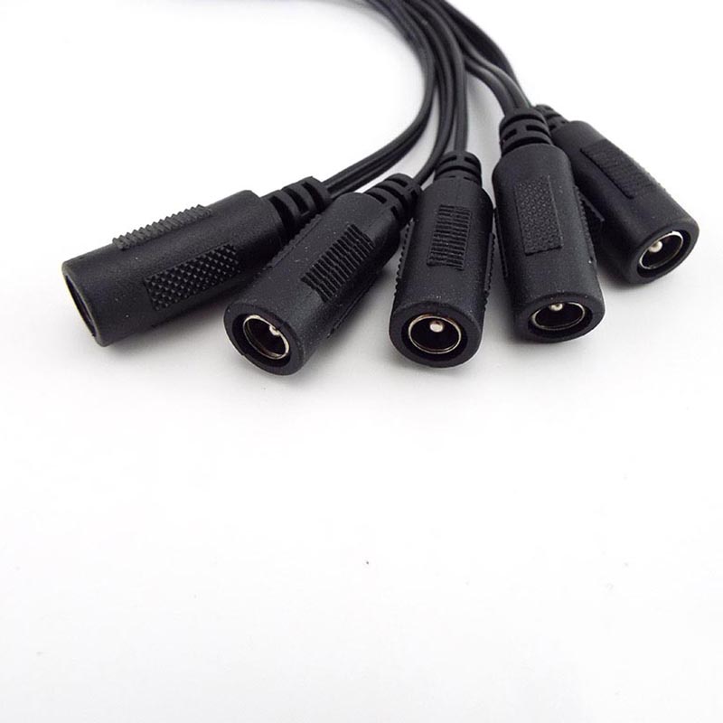 5.5x2.1mm dc fêmea jack de alimentação para dc macho plug cabo 5.5*2.5mm 3.5x1.35mm 4.0*1.7mm 4.8 2.5 0.7 conector de extensão cabo de alimentação