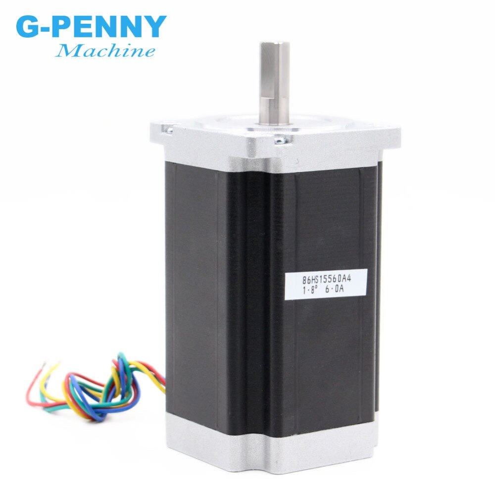NEMA 34 silnik krokowy cnc 86X155mm 13 nm 6A średnica 14mm Nema34 silnik krokowy 1700 uncji dla grawerka cnc wysoki za chwilę obrotowy