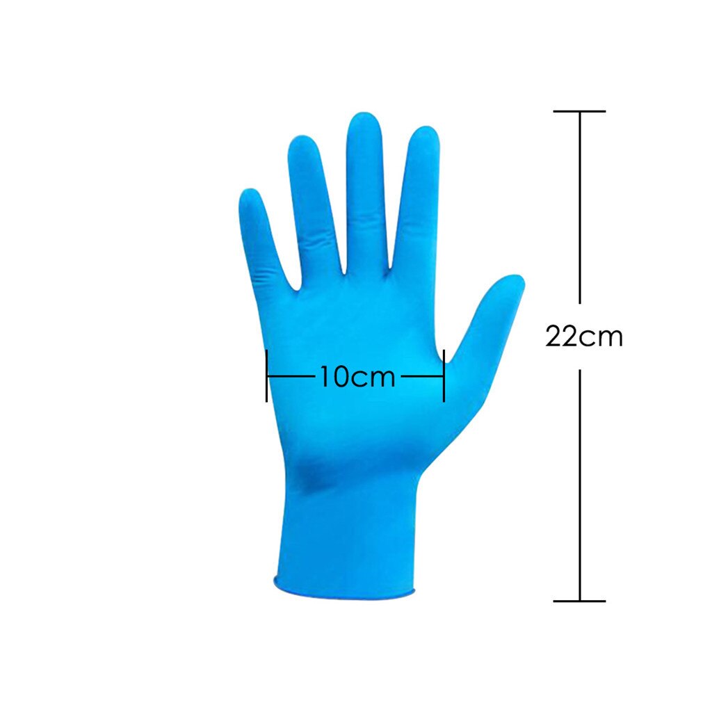 100 pièces gants en Nitrile en caoutchouc confortable jetable mécanicien gants en Nitrile gants d'examen outil propre pour femme homme gants #10