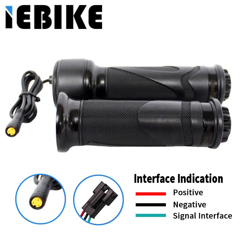Poignée à gaz pour vélo électrique Ebike, contrôle de la vitesse de l&#39;accélérateur, 24V 36V 48V 60V 72V, pour moteur Bafang BBS01B BBS02B BBSHD