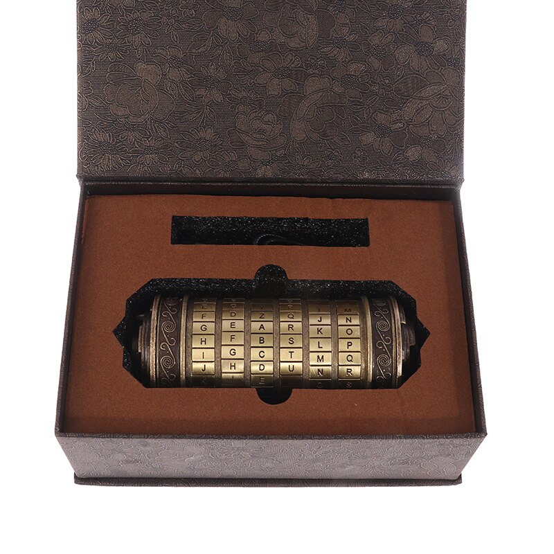Da Vinci Educational toys Metal Cryptex locks ideas Da Vinci Code Lock To Marry Lover Escape Chamber Props