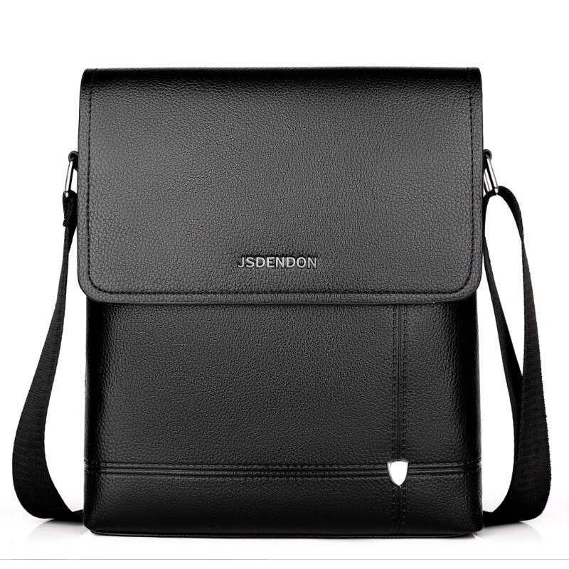 Voor Zakenreizen Mannen Effen Kleur Pu Grote Capaciteit Messenger Bag, klassieke Casual Messenger Bag: 2