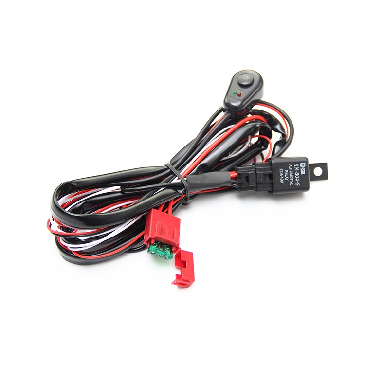 Wire Harness 2M 12v 24v 40A Harness Relay Loom Cable Kit Fuse for Autopilot Off-road Led Work Light Car LED Light Bar Wire