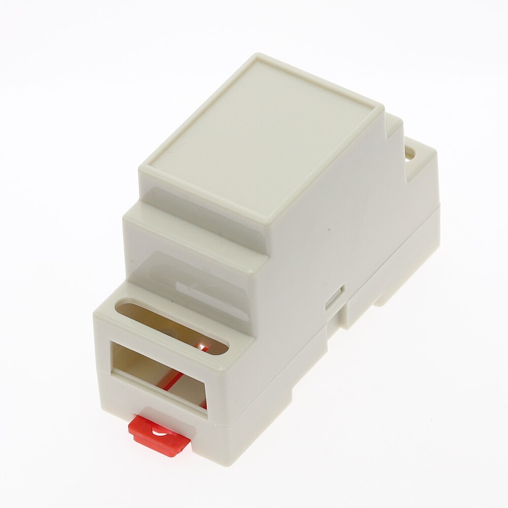 1PC DIN Rail PLC Junction Box Plastic Electronics Box Project Case 4Colors 88x37x59mm 35-Rail Mounting Instrument Housing: 4-01-5-Gray