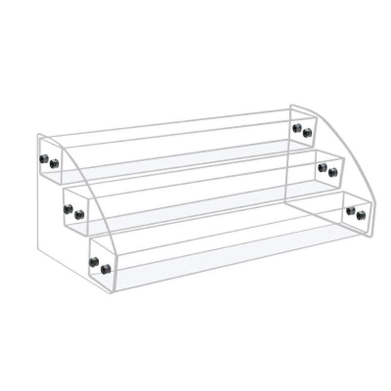 2-7 Tiers Clear Acrylic Liquid Pigment Bottles Storage Box Organizers Lipstick Jewelry Display Holder Nail Polish Rack: 3
