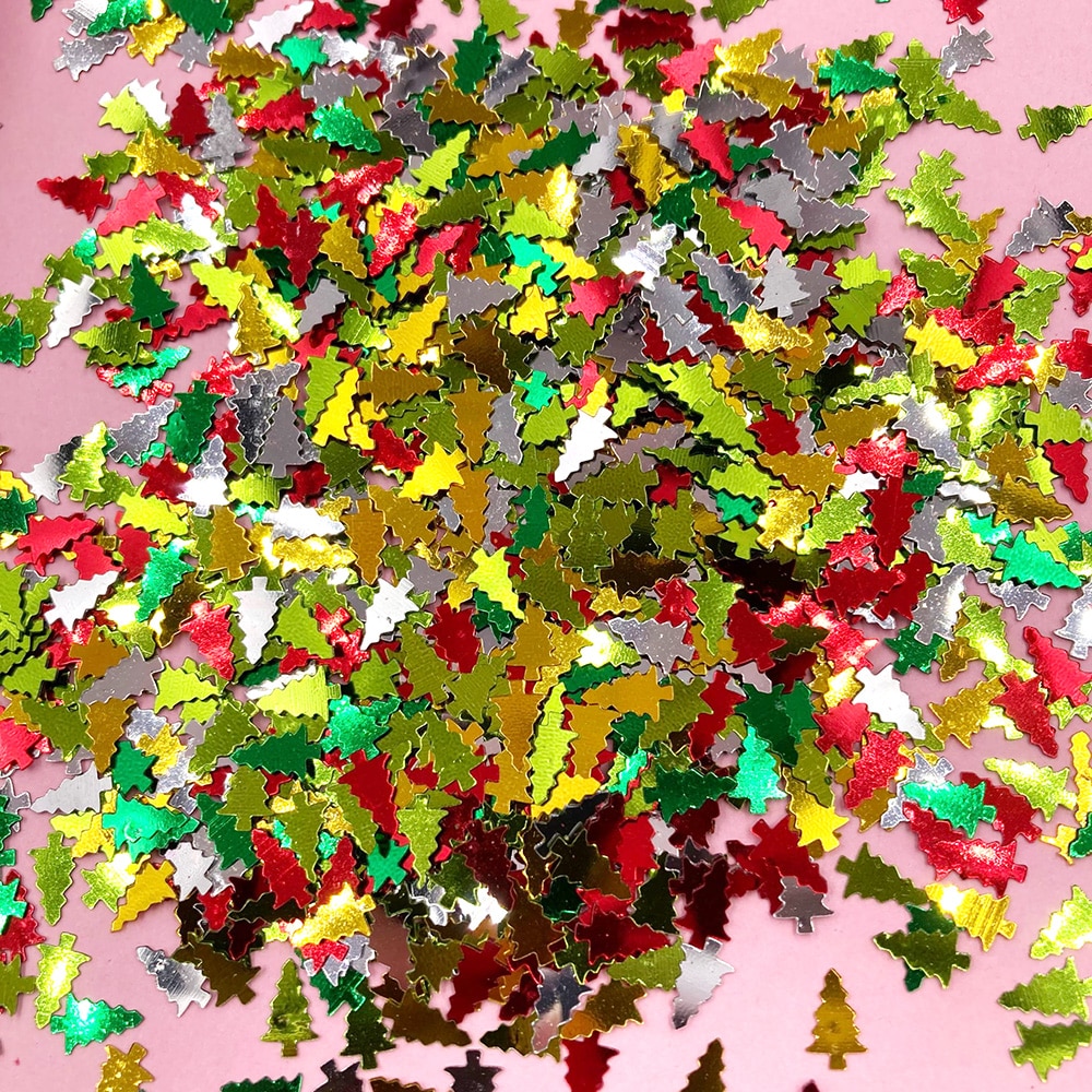 20G Kerstboom Pailetten Losse Pailletten Voor Ambachten Glitter Confetti Nagels Art Decoratie Sequin Diy Naaien Accessoires 8Mm