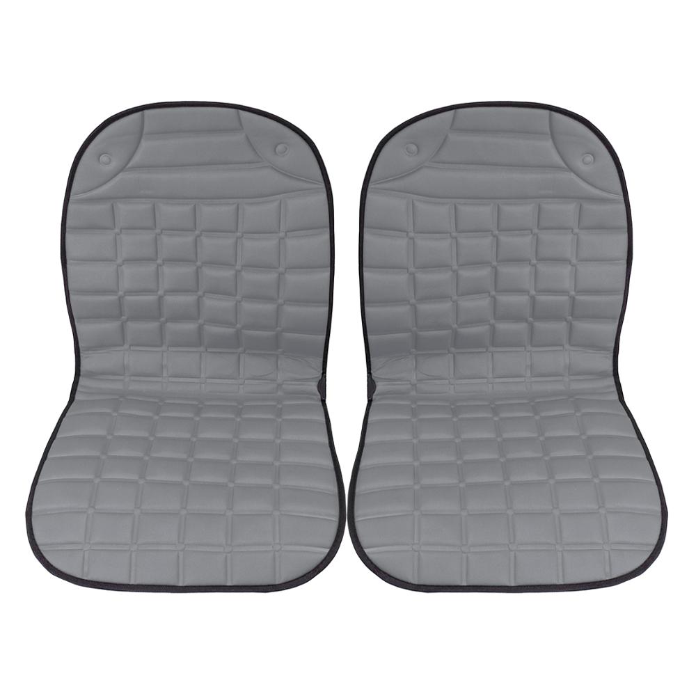 Verwarmde Stoelverwarming 2 Stuks In 1 Snelle Verwarmde Verstelbare Auto Heater Auto Elektrische Verwarmde Zetel Auto Styling Winter Pad kussens Auto: Gray for 1PC