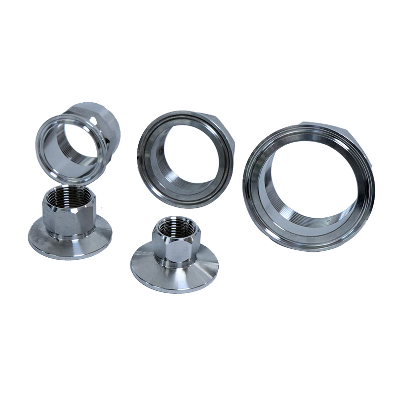 Abrazadera triple de acero inoxidable 1/2/3/4, adaptador hembra hexagonal BSPT, 1/4, 1/2, 1-50,5, 1-64/77, 1-304, 2 pulgadas
