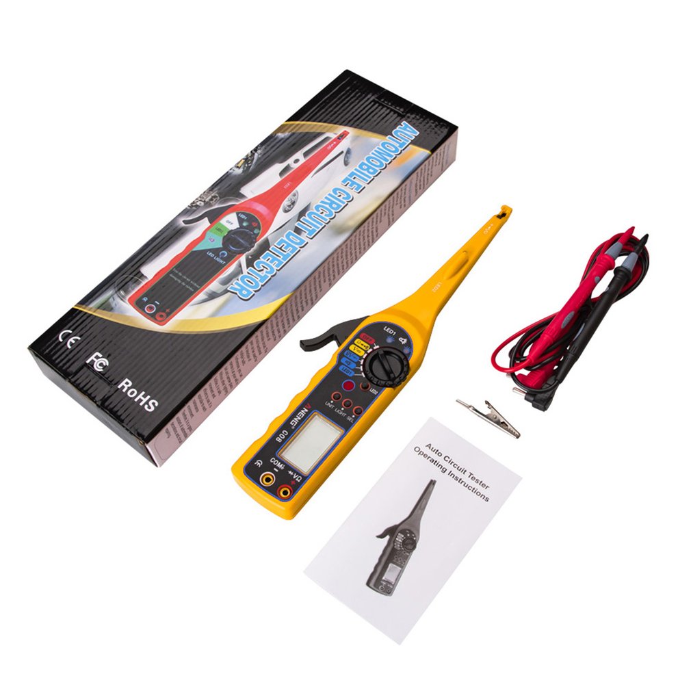 Automotive Circuit Tester Digital Display Multimeter Automotive Circuit Fault Detection Circuit Maintenance Inspection