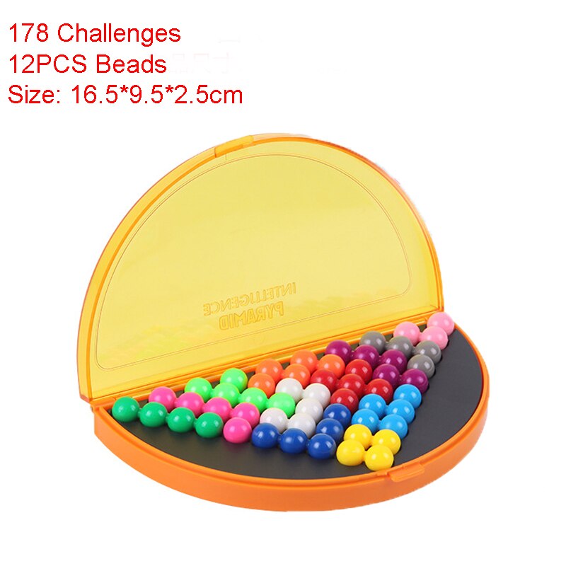 3d puslespill iq perle logisk tankespill 638 utfordringer pyramideplateleker perler intellektuell utvikling pedagogisk spill barneleker: 178- gule