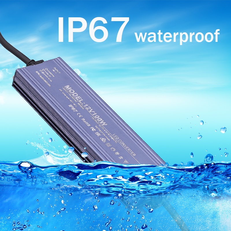 Schakelende Voeding AC 170 V-265 V naar DC 12 V 24 V 36 W 200 W 400 W 500 W Outdoor LED Licht Transformator IP67 Waterdicht