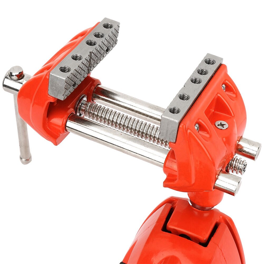70mm Heavy Duty Aluminum Mini 360 Degree Rotating Clamp Vise Adjustable Jaw Width Vise Table Clamp for Workbench Clamp Vise