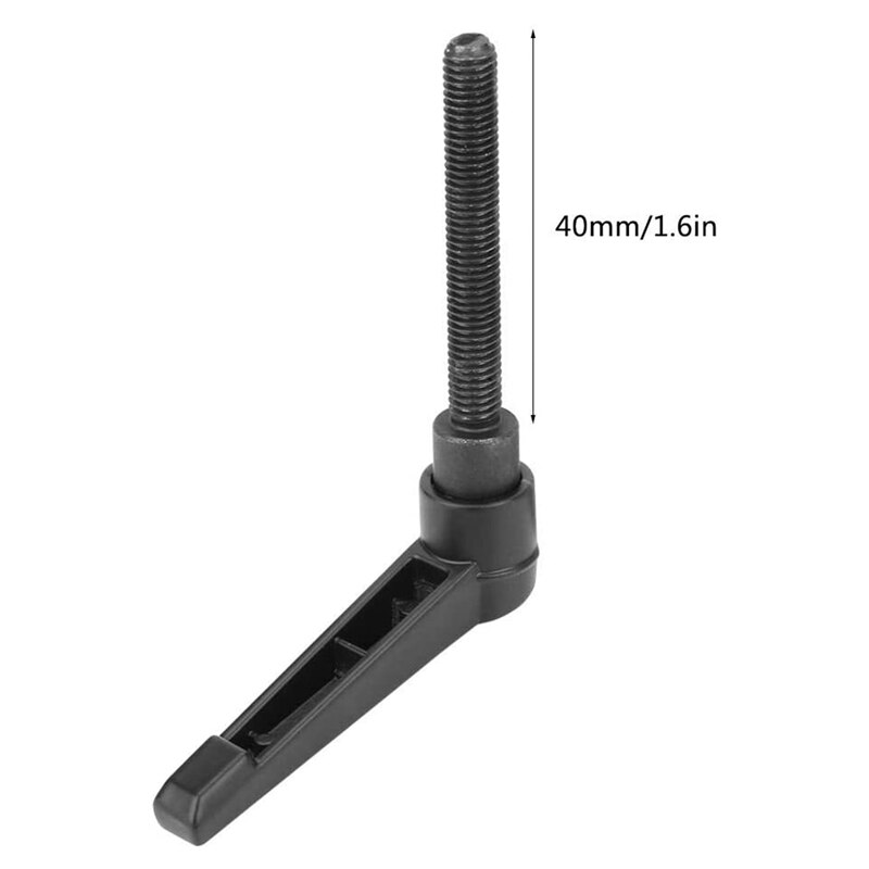 Full-4 Pcs Klem Deurkruk, M8 Rvs Externe Draad Verstelbare Handvat Machine Handvat, zwart (40 Mm)