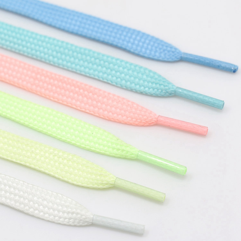 Cordones luminosos de 6 colores para niños y adultos, cordones para zapatos planos, brillantes, para , fluorescentes, Unisex, 1 par