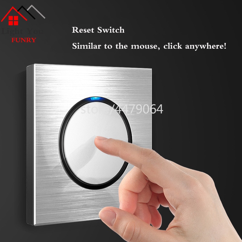 86 Type Dimmer Switch Fan Switch Wall Switch Household Silver Aluminum Alloy Panel LIght Switches EU UK France Socket 90V-250V