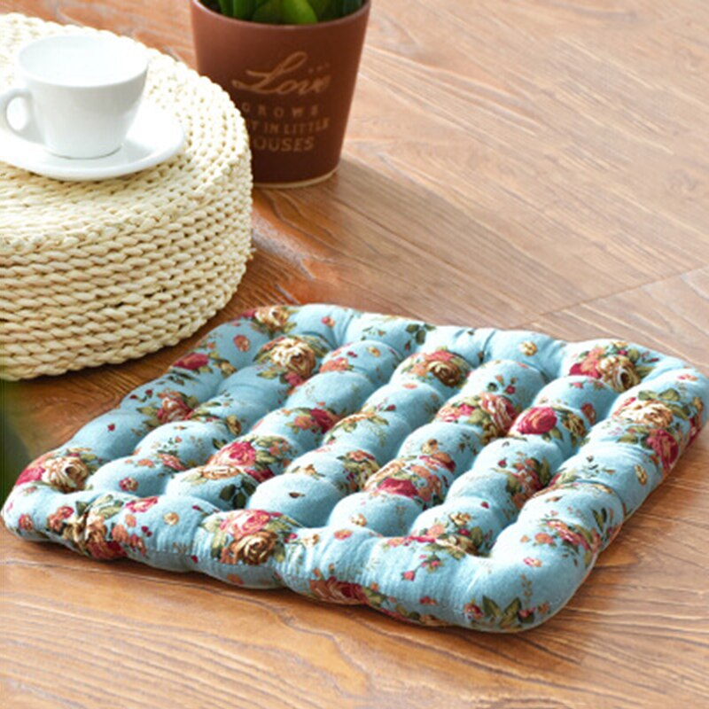 Dunne Japan Zitkussen Hassock Pad Stuitbeen Orthopedische Matten Bloemen Gedrukt Stoel Terug Kussens Vierkante Tatami Vloermat Poef Futon: 3