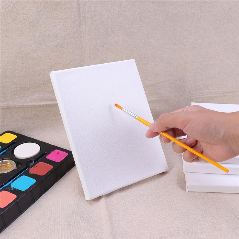 10PCS Wood Painting Frame Cotton White Stretched Canvas Frame For Drawing DIY Pure Cotton Canvas Hand-Painted Oil Painting Frame