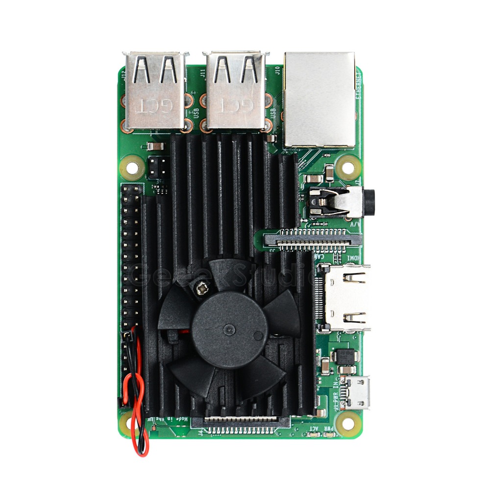 Nieuw In Voorraad! Cnc Extreme Koelventilator Heatsink Kit Voor Raspberry Pi 4B/3B +/3B Plus/3B